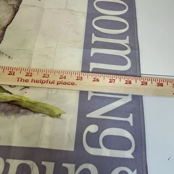 Spring Bloom Garden‎ Pole Flag. Nylon 29x42.  DOUBLE SIDED Tulips, Birds, Bees, - Picture 13 of 14